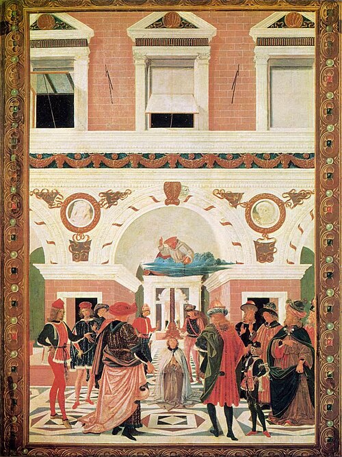 Saint Bernardin rend post mortem la vue à un aveugle, 1473, Le Pérugin