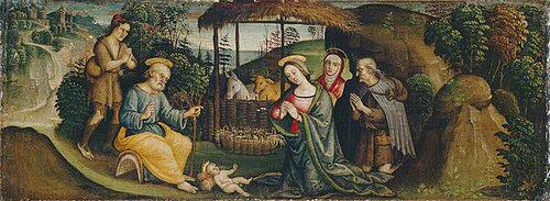 The Nativity with Saint Bridget, 1510, Le Pérugin