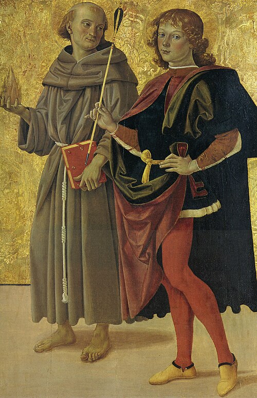 Saint Sébastien et un saint franciscain, 1475, Le Pérugin