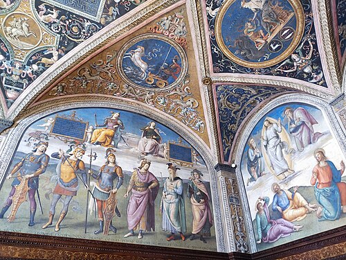 Fresques du Collegio del Cambio, 1496, Le Pérugin