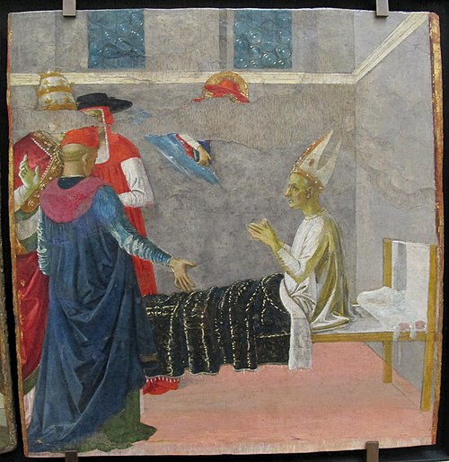 Saint Jérôme ressuscitant le cardinal Andrea, 1473, Le Pérugin