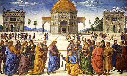La Remise des clefs à saint Pierre, 1480, Le Pérugin