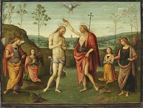 Die Taufe Christi, 1484, Le Pérugin