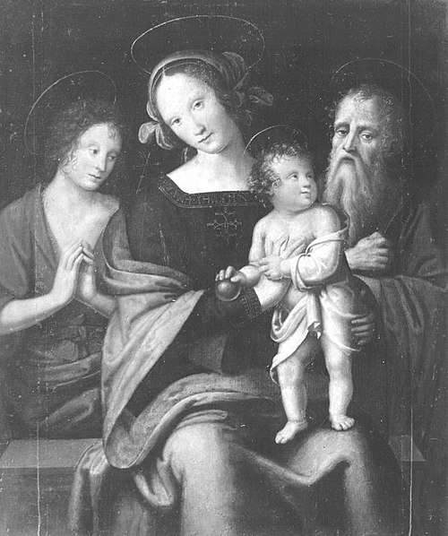 Maria mit Kind mit den hll. Johannes der Täufer und Hieronymus, 1484, Le Pérugin