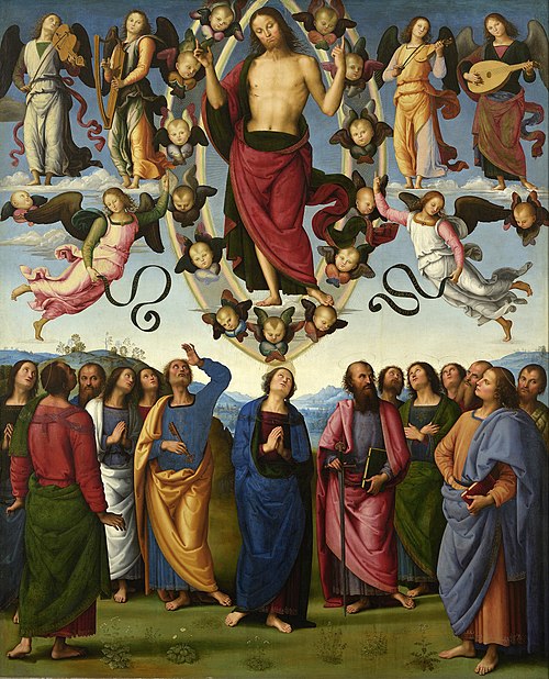 L'Ascension du Christ en présence de la Vierge et des apôtres, 1450, Le Pérugin