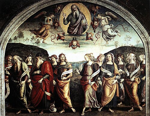 L'Éternel au-dessus de prophètes et de sibylles, 1497, Le Pérugin