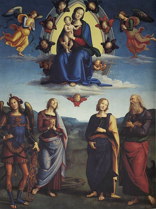 La Vierge en gloire et saints, 1500, Le Pérugin