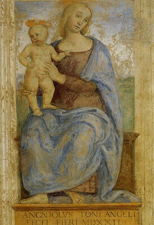 La Vierge à l'Enfant de Fontignano, 1522, Le Pérugin