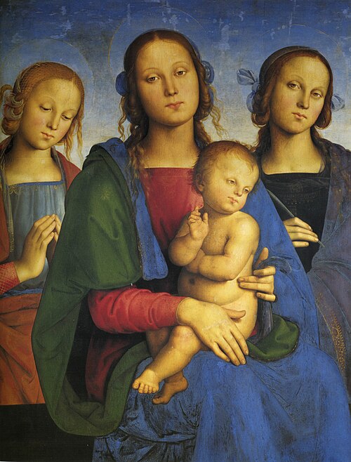 La Vierge à l'Enfant entre sainte Catherine d'Alexandrie et une sainte, 1493, Le Pérugin