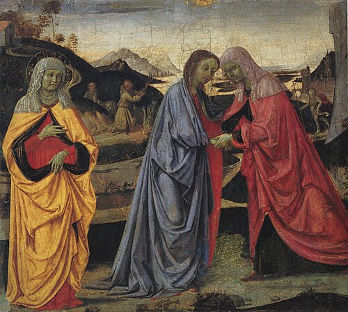 The Visitation, 1470, Pietro Perugino