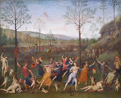 Le Combat de l'Amour et de la Chasteté, 1503, Le Pérugin