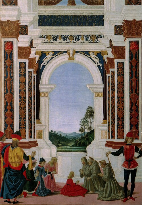 The Healing of a Young Girl, 1473, Pietro Perugino