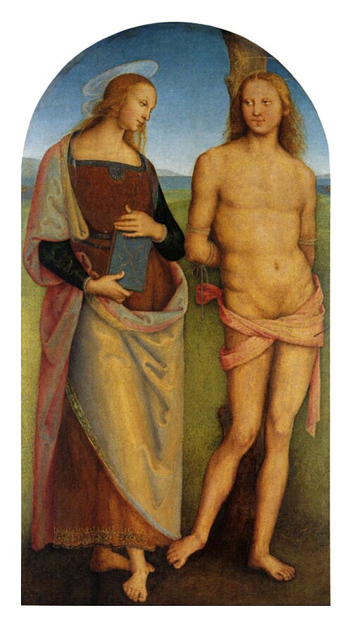 Saint Sébastien et Sainte Apolline, 1510, Le Pérugin
