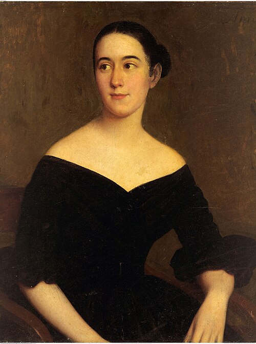 Porträt der Cornelia Knott Miltenberger, 1840, Jacques Guillaume Lucien Amans