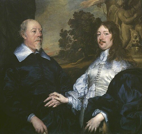Portrait of an Old and a Younger Man (John Taylor and John Denham), 1643, William Dobson