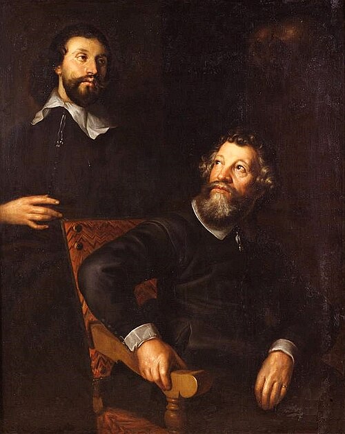 Portrait d'Henry Stone avec son fils., 1650, William Dobson