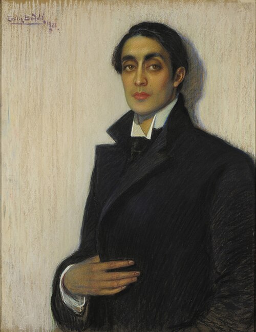 Portrait of poet Alfredo R. Bufano, 1921, Emilia Bertolé