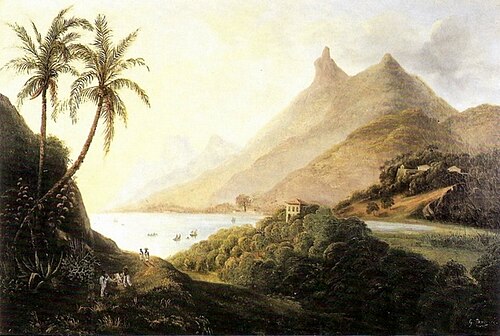 Brazilian landscape, 1835, Gabriel Duperré