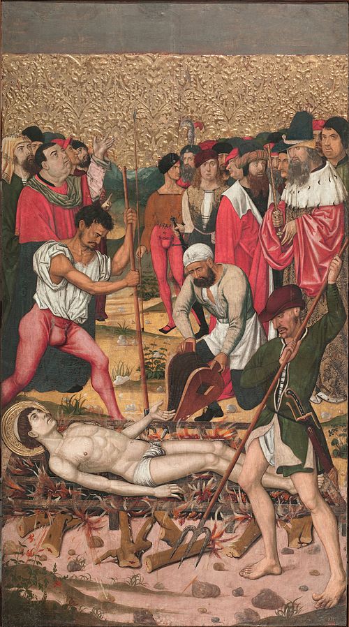 Saint Vincent on the Gridiron, 1550, Maestro di Castelsardo