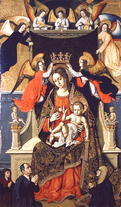 The Virgin and Child with Angels and Donors, 1487, Maestro di Castelsardo