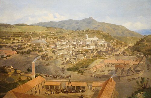 Vue de Real del Monte, province de Hidalgo (Mexique), 1857, Eugenio Landesio