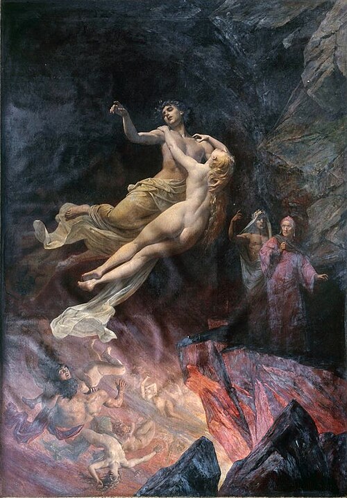 Dante et Virgile aux Enfers, 1897, Eugène Deully