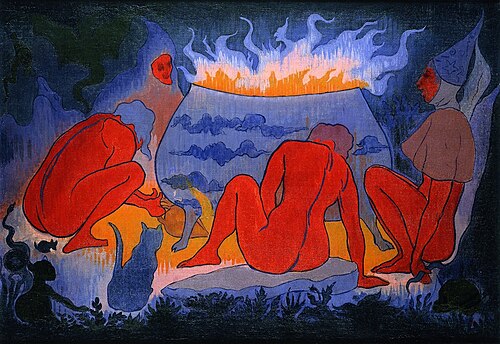 Les Sorcières autour du feu, 1891, Paul-Élie Ranson