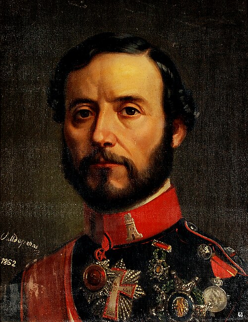 Retrat de Joan Prim, 1862, Eusebi Valldeperes