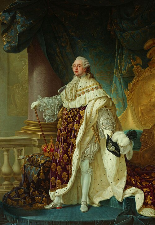 Portrait de Louis XVI de France en costume de sacre., 1781, Antoine-François Callet
