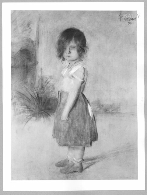 Portr. of a little girl, 1901, Franz von Lenbach