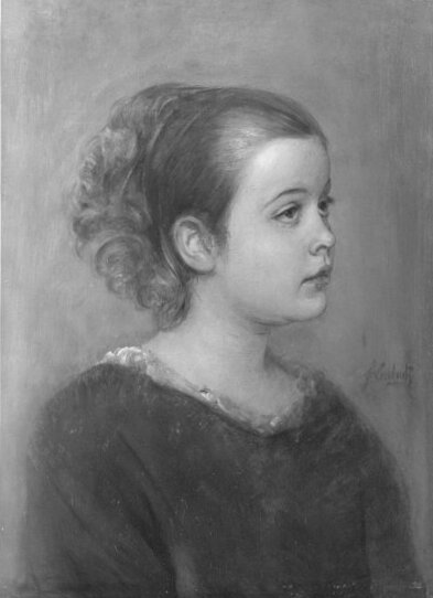 Mädchenkopf, 1877, Franz von Lenbach