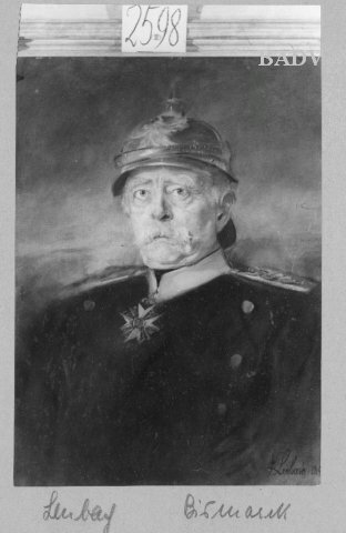 Portr. of Bismarck with helm, 1898, Franz von Lenbach