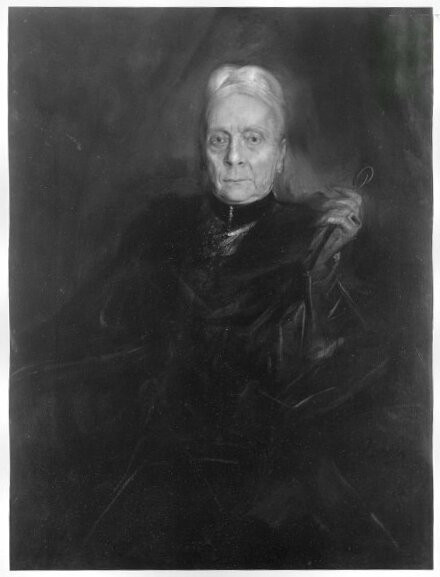 portrait of an old lady (Geheimrat Jost), 1900, Franz von Lenbach