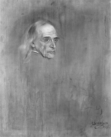 Portrait of Momssen, 1897, Franz von Lenbach