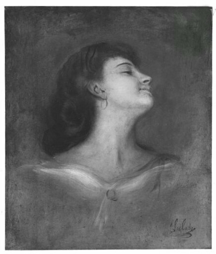 Female head, 1861, Franz von Lenbach