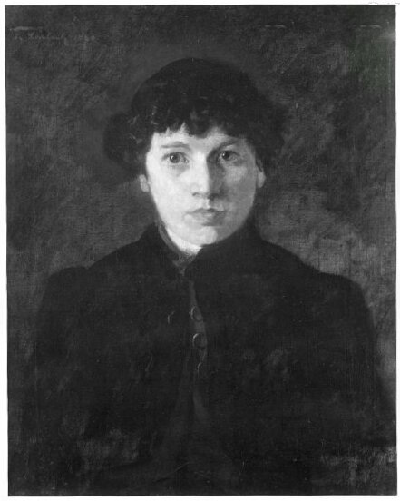 Weibliches Bildnis mit schwarzer Jacke, 1861, Franz von Lenbach