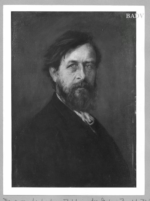 Porträt Arnold Böcklins, 1861, Franz von Lenbach