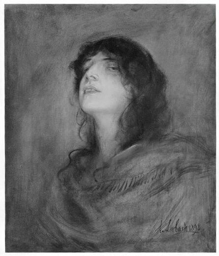 Porträt der Eleonore Duse, 1898, Franz von Lenbach