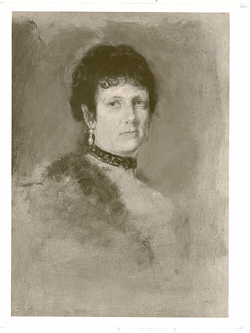 Portrait of a lady, 1861, Franz von Lenbach