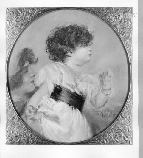 Mother and child, 1897, Franz von Lenbach