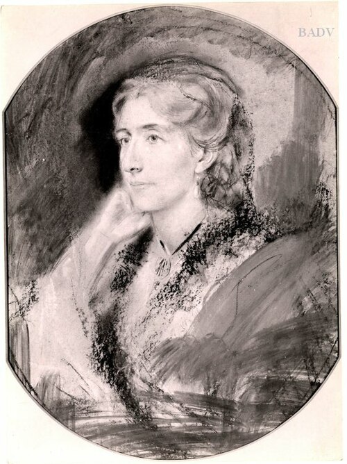 Portrait of Mrs. Cosima Wagner, 1861, Franz von Lenbach