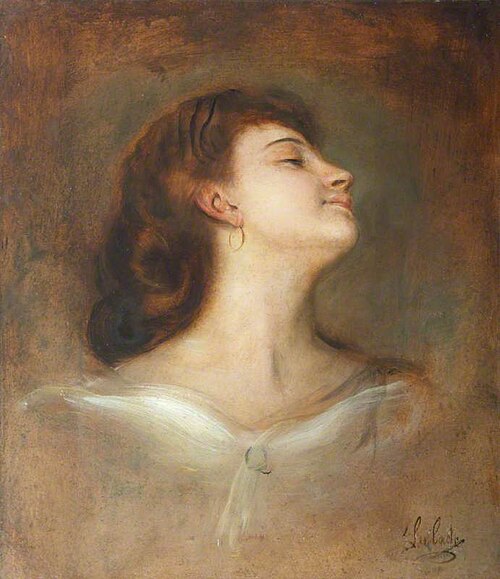 Study of the Head of an Unknown Lady, , Franz von Lenbach