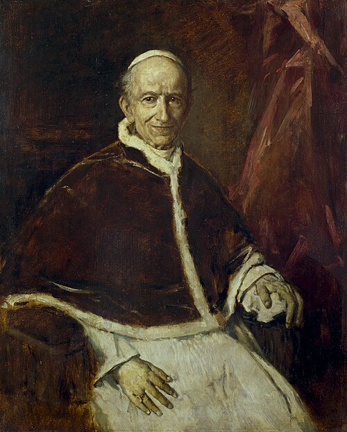 Portrait du pape Léon XIII, 1885, Franz von Lenbach