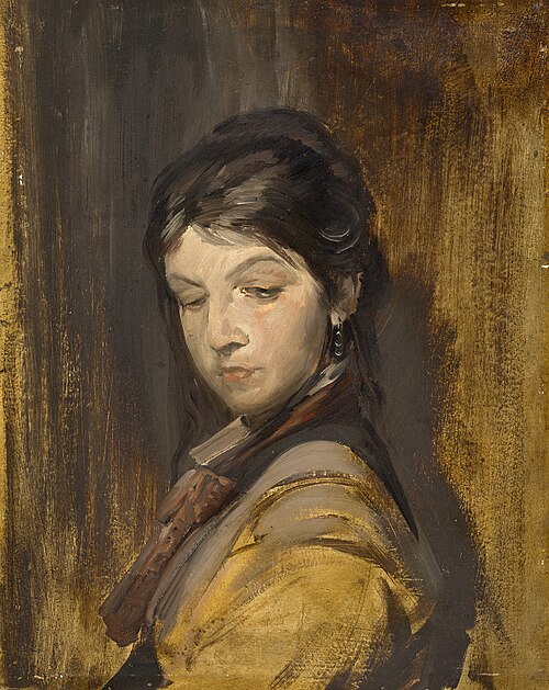 Unbekanntes Mädchen, 1877, Franz von Lenbach