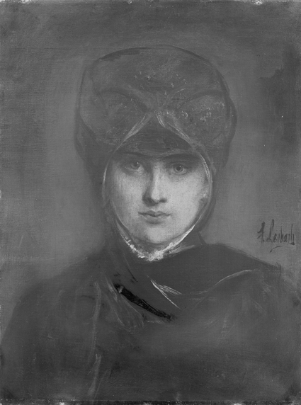 Portrait of a Woman (Frau Gregas?), 1877, Franz von Lenbach