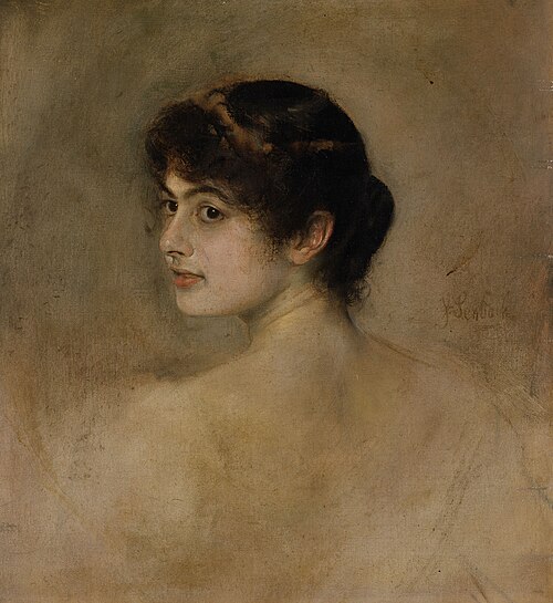Portrait d'une femme, , Franz von Lenbach