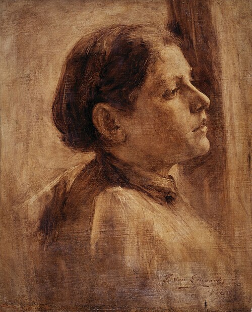 Portrait de jeune femme (étude), 1872, Franz von Lenbach