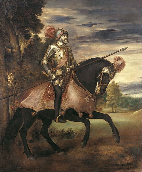 Reiterbildnis Kaiser Karls V., 1868, Franz von Lenbach