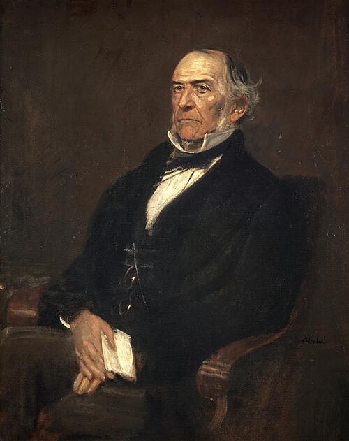 William Ewart Gladstone, 1809 - 1898. Liberal statesman and author, 1879, Franz von Lenbach