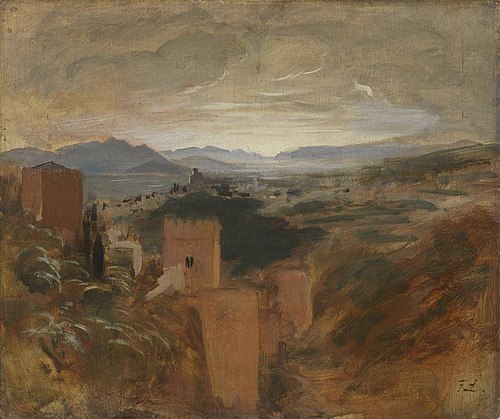 Die Vega von Granada, 1868, Franz von Lenbach